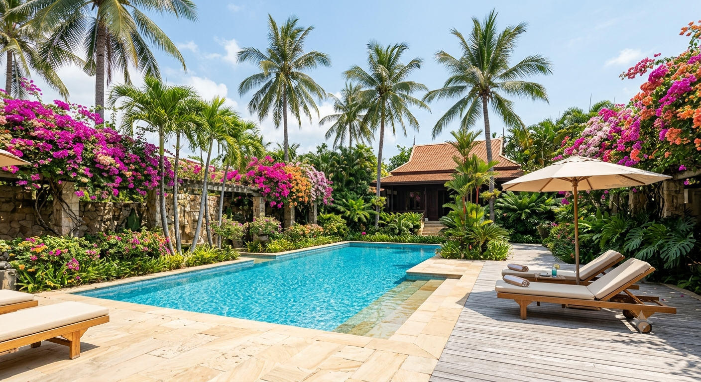Landscaping Around a Swimming Pool: Plants and Materials That Hold Up