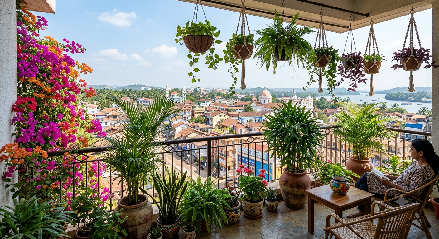 Terrace and Balcony Gardening for Apartments in Panjim and Porvorim