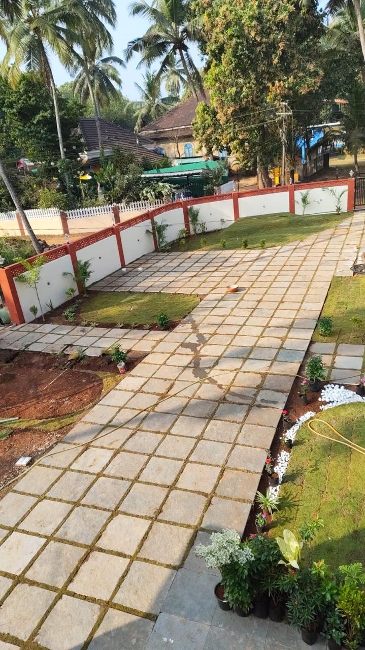 Garden landscaping project in Goa