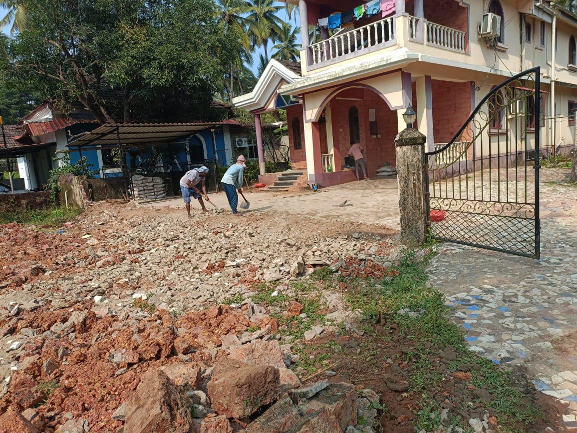 Garden landscaping project in Goa